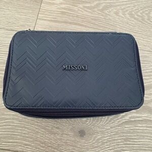 Missoni Navy Blue Chevron‎ Delta Air Lines First Class Flight Gift Toiletry Bag